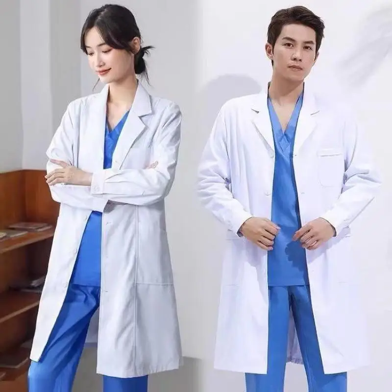Lab Coat Medical - Bata de laboratorio blanca, uniforme médico