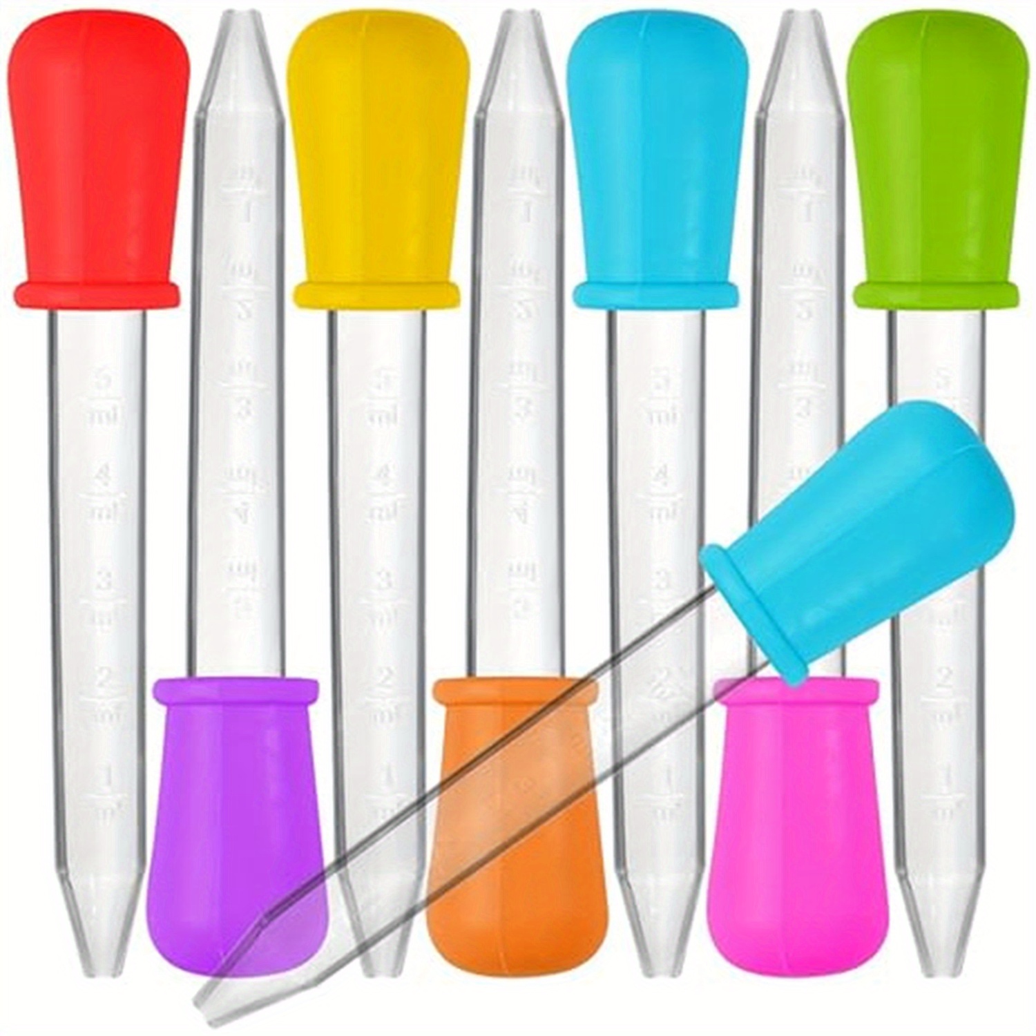 Lab Pipette Tip - 8 pipetas de silicona y plástico