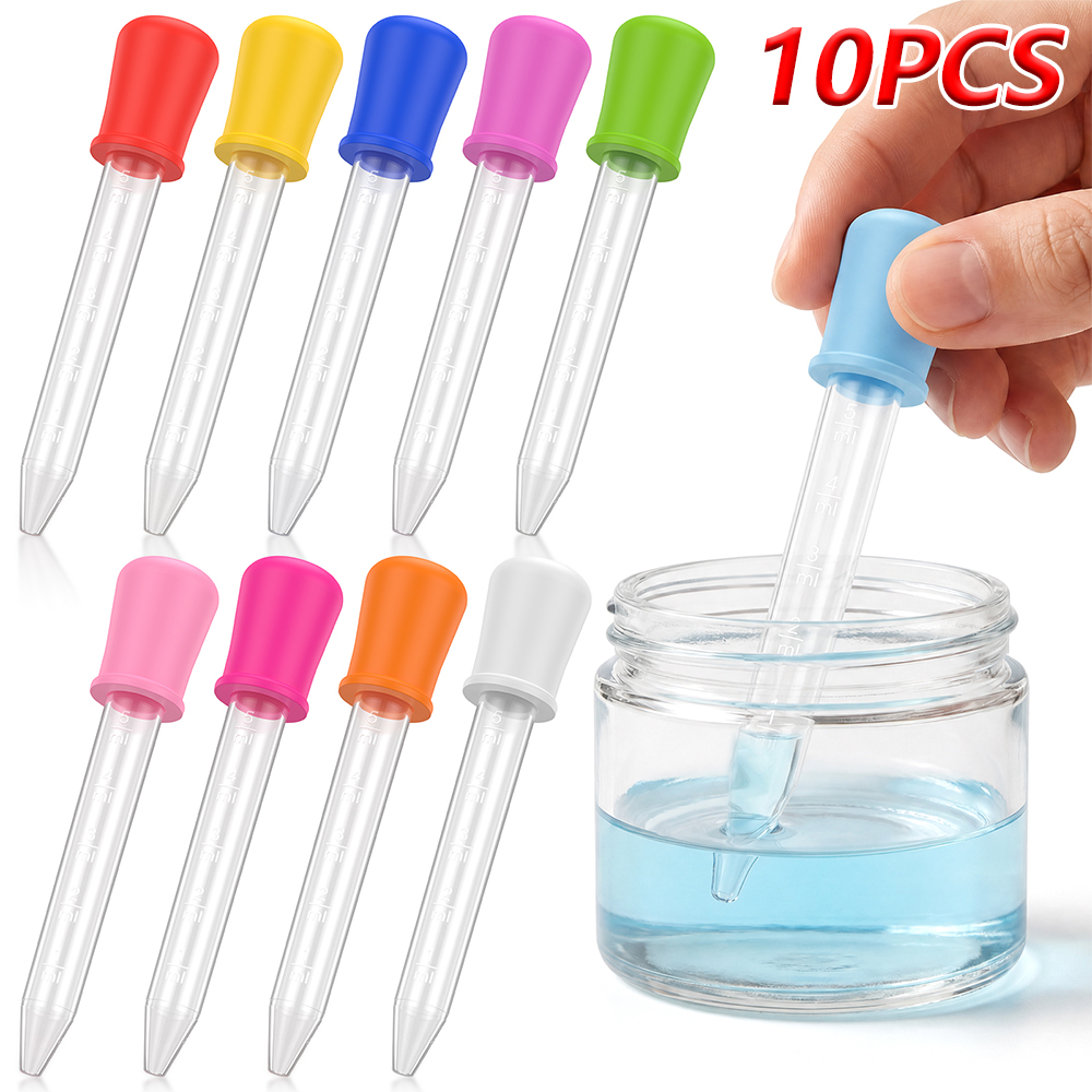 Lab Pipette Tip - 10 pipetas de silicona de 5