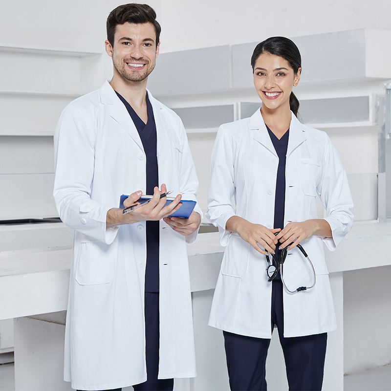 Lab Coat Medical - Bata sedosa de laboratorio para hombre