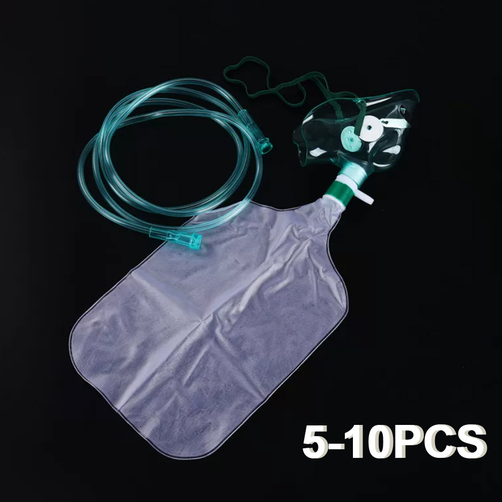Oxygen Mask Non-Rebreather - Mascarilla de oxígeno desechable para adultos,