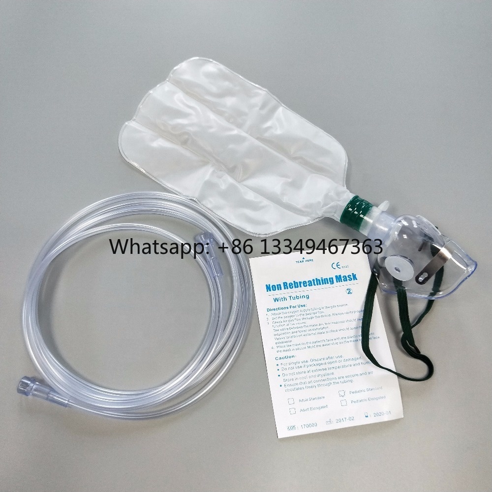 Oxygen Mask Non-Rebreather - Entrega rápida Mascarilla facial sin rebarbas