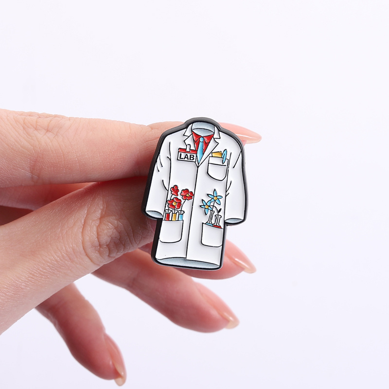 Broches de esmalte florales pa - Lab Coat Medical reseña y precio