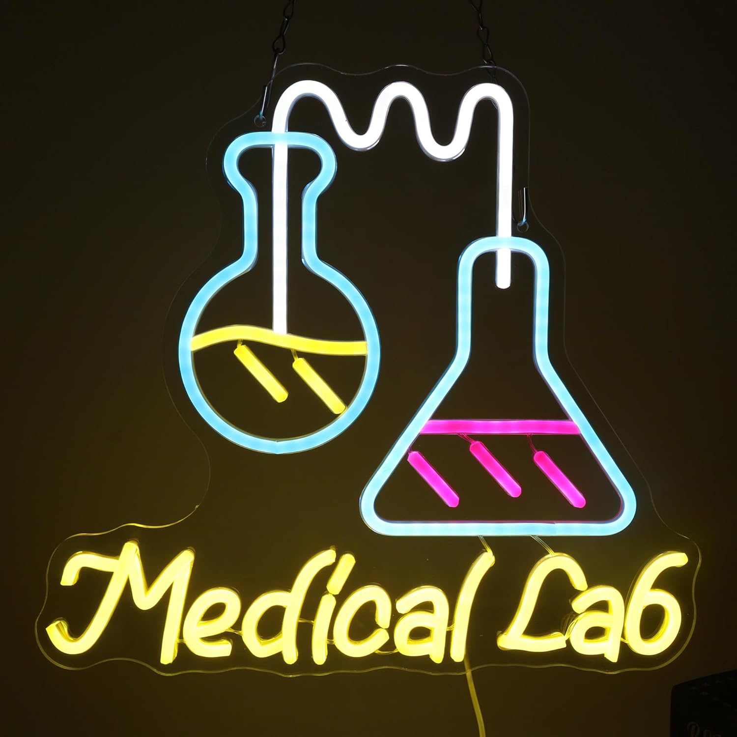 Letrero Luminoso LED de Neón c - Medical Lab Study reseña y precio