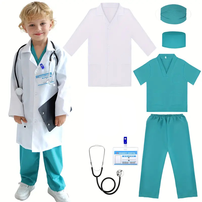 7 Uds. Traje de Cosplay de méd - Lab Coat Medical reseña y precio
