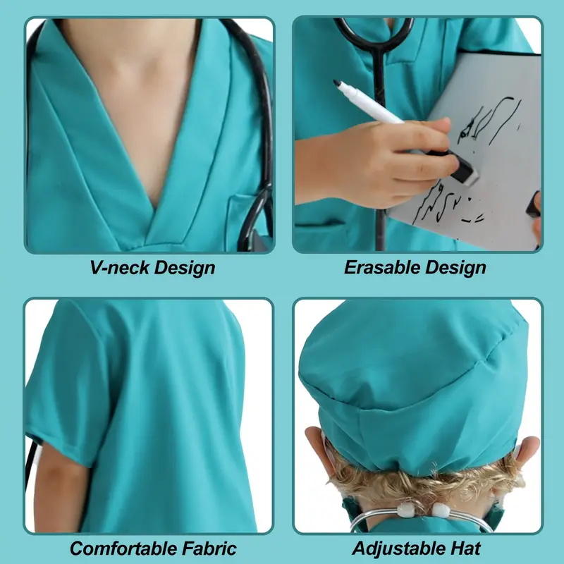 7 Uds. Traje de Cosplay de méd - Lab Coat Medical reseña y precio