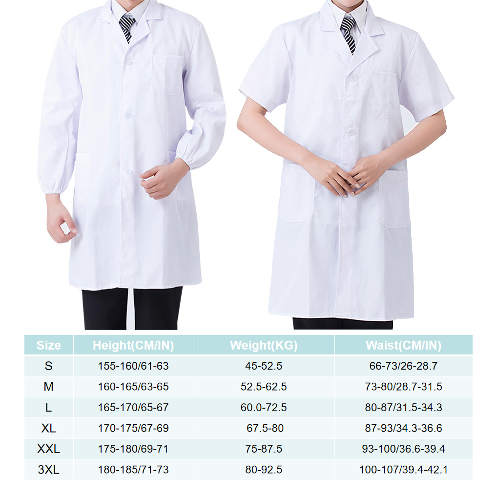 Abrigo de laboratorio de manga - Lab Coat Medical reseña y precio
