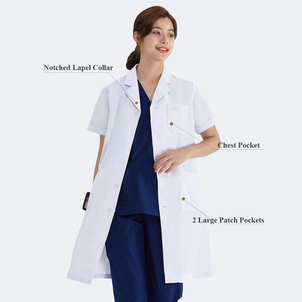 Bata blanca Unisex para médico - Lab Coat Medical reseña y precio
